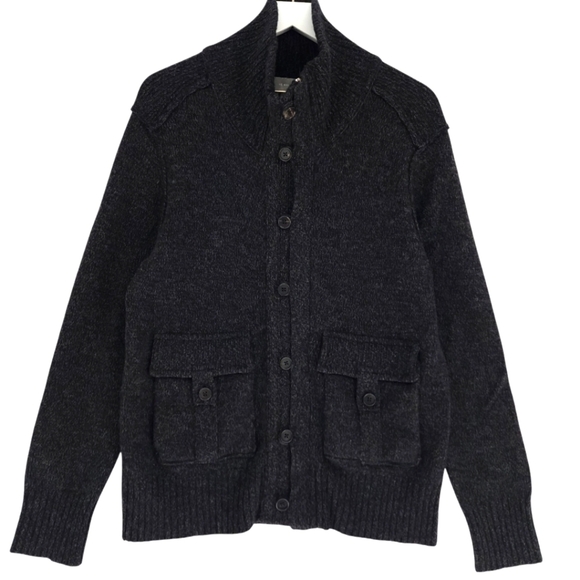 Neiman Marcus Other - Neiman Marcus Cashmere Mock Neck Cardigan Sweater